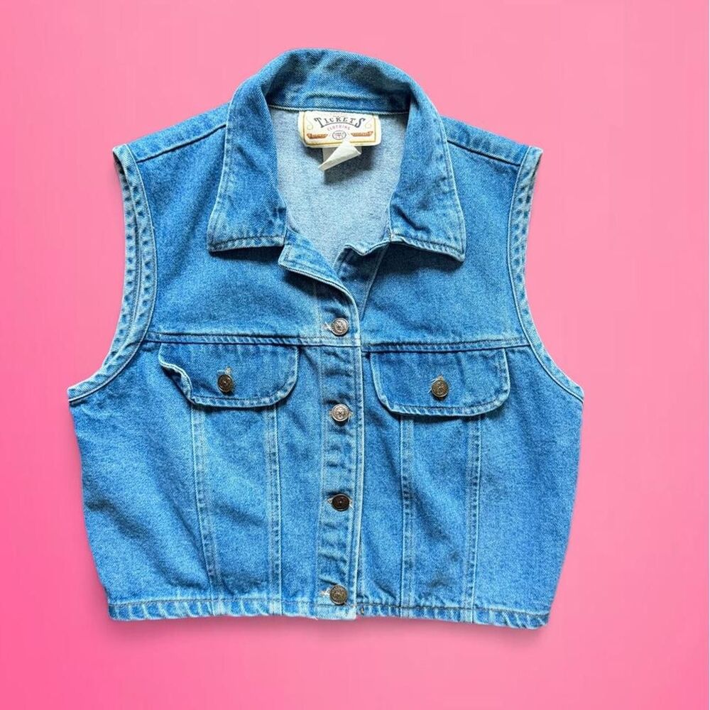 vintage 90s denim vest